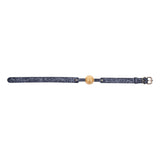 Sex & Mischief Cougar Ball Gag - Navy Blue/Gold Mouth Restraint - Naughty by Nature Adult Store