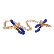 Sex & Mischief Cougar Chained Nipple Clamps - Gold - Naughty by Nature Adult Store