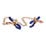 Sex & Mischief Cougar Chained Nipple Clamps - Gold - Naughty by Nature Adult Store