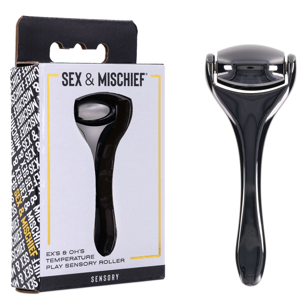 S&M Exs & Ohs Temperature Play Sensory Roller - Gunmetal Roller - Naughty by Nature Adult Store