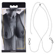 S&M Exs & Ohs Body Jewelry with Nipple Ties - Metal Chain with Nipple Ties - Naughty by Nature Adult Store