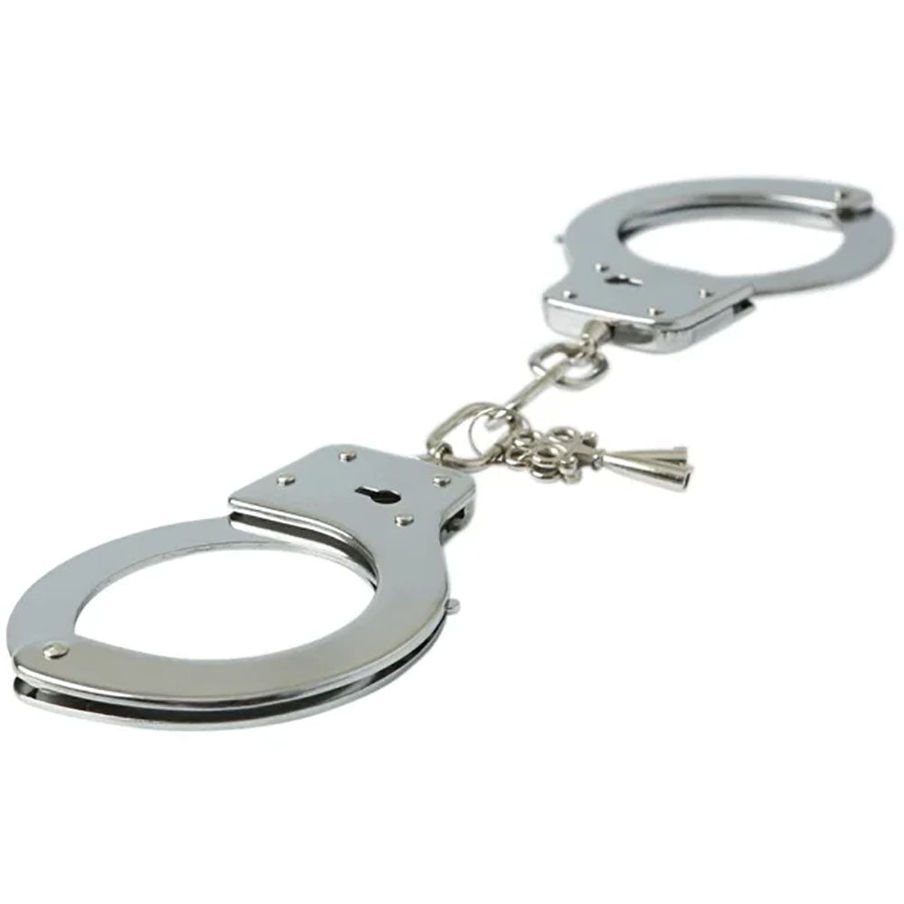 Sex & Mischief Metal Handcuffs - Metal Restraints - Naughty by Nature Adult Store