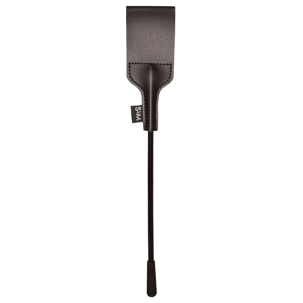 Sex & Mischief Riding Crop - Black 30 cm Crop Whip - Naughty by Nature Adult Store