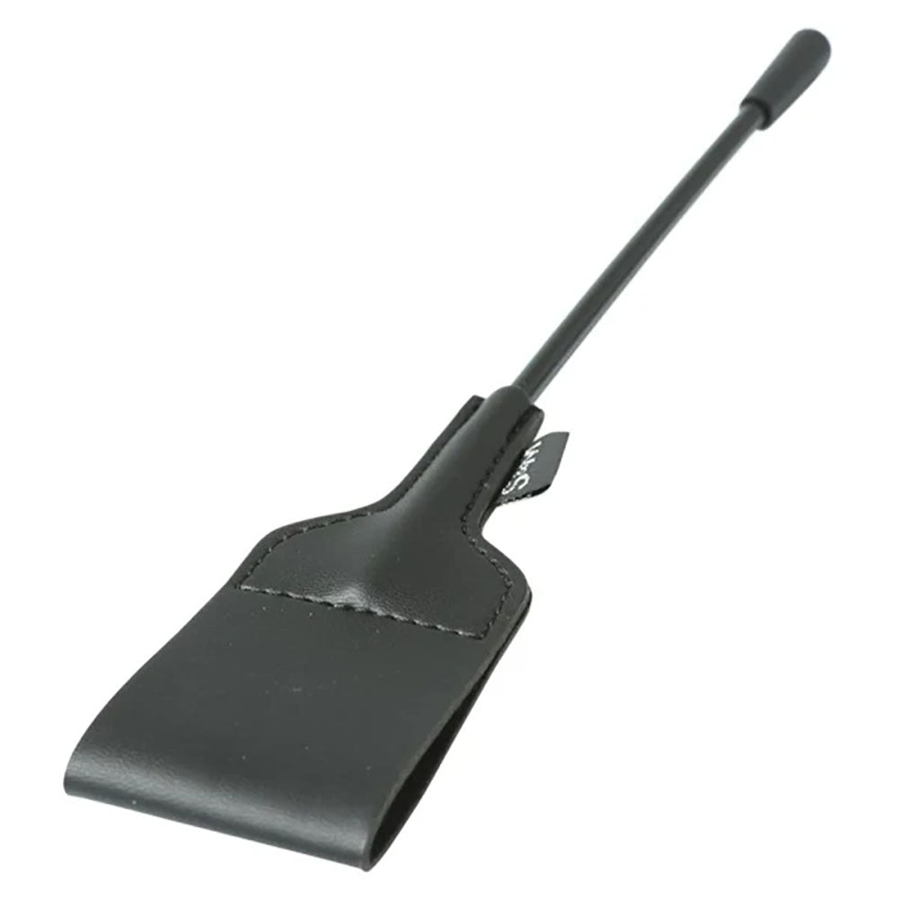 Sex & Mischief Riding Crop - Black 30 cm Crop Whip - Naughty by Nature Adult Store