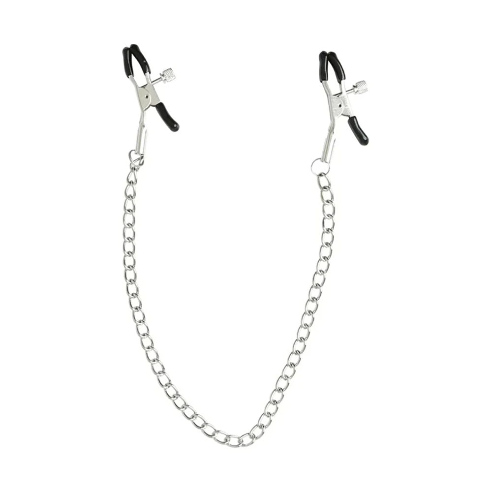 Sex & Mischief Chained Nipple Clamps - Nipple Clamps with 30 cm Chain - Naughty by Nature Adult Store