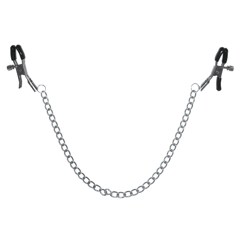 Sex & Mischief Chained Nipple Clamps - Nipple Clamps with 30 cm Chain - Naughty by Nature Adult Store