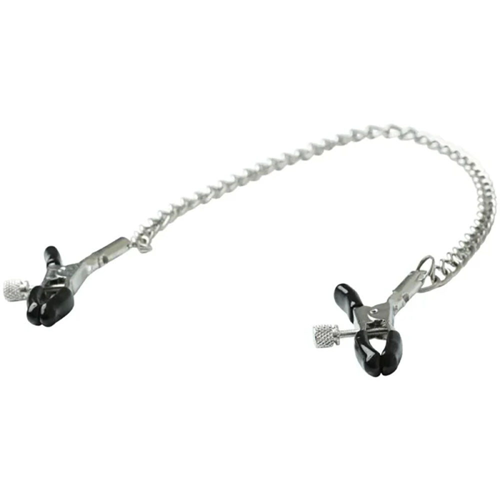 Sex & Mischief Chained Nipple Clamps - Nipple Clamps with 30 cm Chain - Naughty by Nature Adult Store