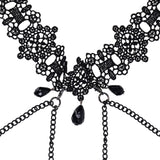 Sex & Mischief Lace Collar with Nipple Ties