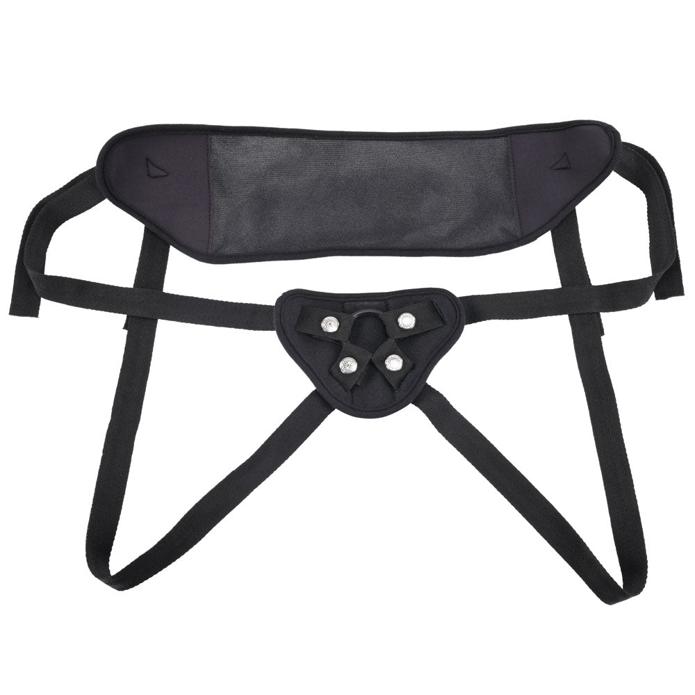 SPORTSHEETS Breathable Strap On - Black Adjustable Strap-On Harness (No Probe Included) - Naughty by Nature Adult Store
