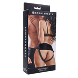 SPORTSHEETS Breathable Strap On - Black Adjustable Strap-On Harness (No Probe Included) - Naughty by Nature Adult Store