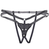 SPORTSHEETS Aurora High Waisted Strap On - Black Adjustable Strap-On Harness (No Probe Included) - Naughty by Nature Adult Store