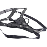 SPORTSHEETS Aurora High Waisted Strap On - Black Adjustable Strap-On Harness (No Probe Included) - Naughty by Nature Adult Store