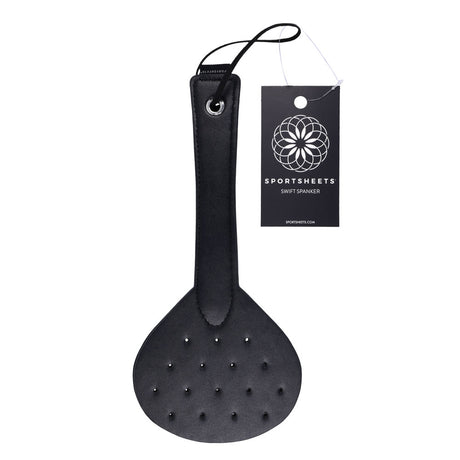 SPORTSHEETS Swift Spanker - Black Spanking Paddle - Naughty by Nature Adult Store