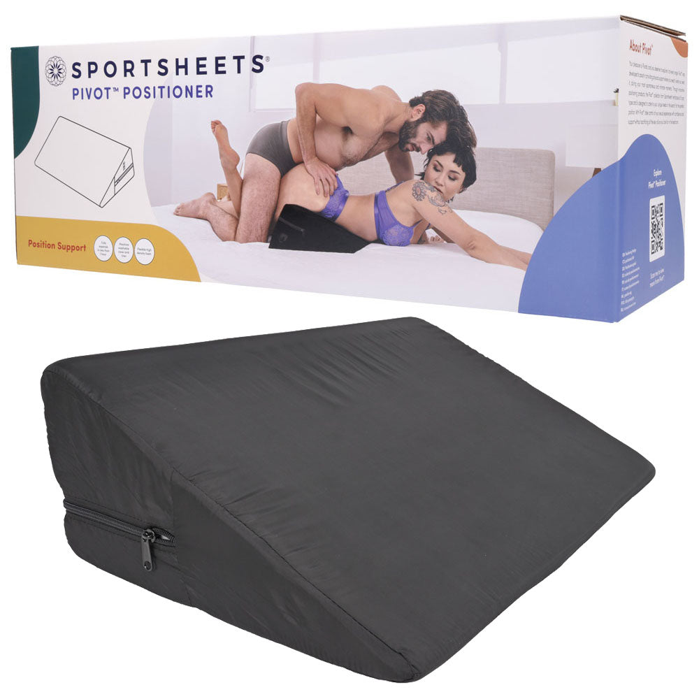 Pivot Positioner - Black Foam Position Cushion - Naughty by Nature Adult Store