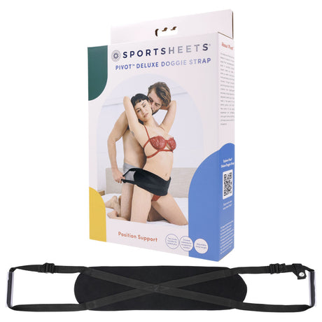 Pivot Deluxe Doggie Strap - Black Position Harness Strap - Naughty by Nature Adult Store
