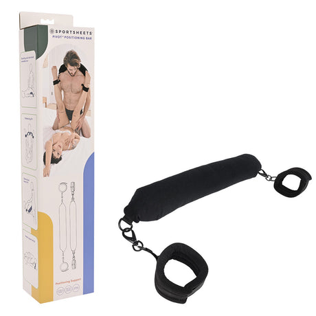 Pivot Positioning Bar - Black Padded Position & Spreader Bar - Naughty by Nature Adult Store