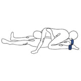 Pivot Positioning Bar - Black Padded Position & Spreader Bar - Naughty by Nature Adult Store