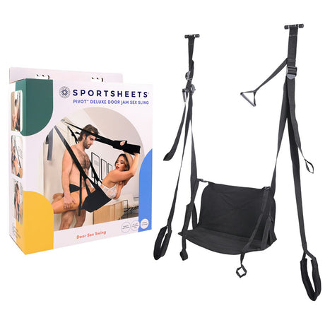 Pivot Deluxe Door Jam Sex Sling - Black Door Swing - Naughty by Nature Adult Store