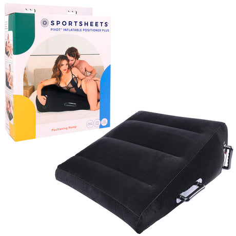 Pivot Inflatable Positioner Plus - Black XL Cushion - Naughty by Nature Adult Store