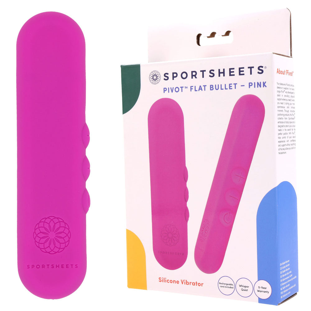 Pivot Flat Bullet - Pink - Naughty by Nature Adult Store