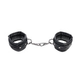 SPORTSHEETS Velvet Noir Handcuffs - Black