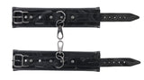 SPORTSHEETS Velvet Noir Handcuffs - Black