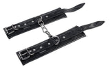 SPORTSHEETS Velvet Noir Handcuffs - Black