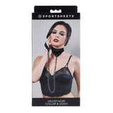 SPORTSHEETS Velvet Noir Collar & Leash