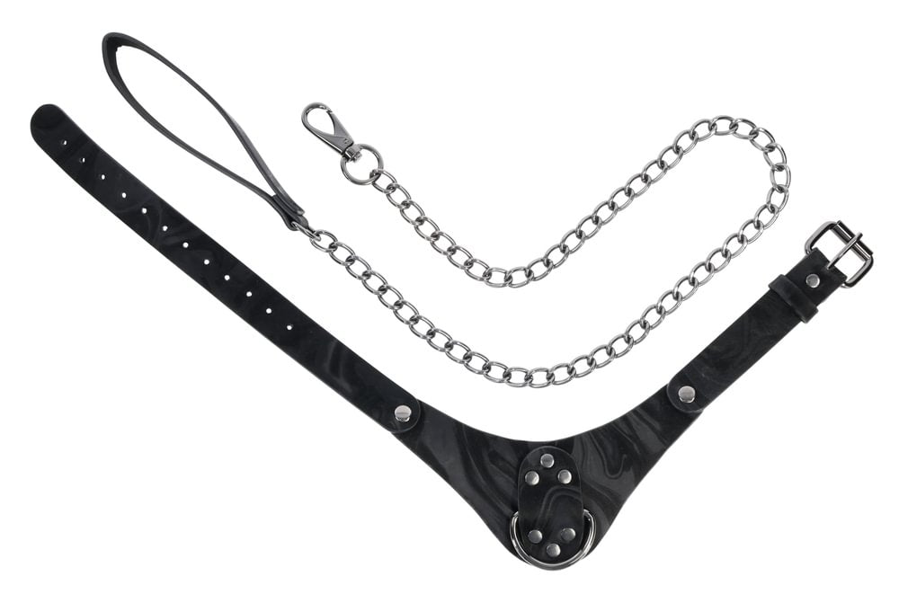 SPORTSHEETS Velvet Noir Collar & Leash