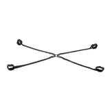 SPORTSHEETS Velvet Noir Adjustable Hog Tie & Cuff Set