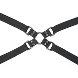 SPORTSHEETS Velvet Noir Adjustable Hog Tie & Cuff Set