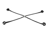 SPORTSHEETS Velvet Noir Adjustable Hog Tie & Cuff Set