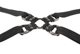 SPORTSHEETS Velvet Noir Adjustable Hog Tie & Cuff Set