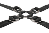 SPORTSHEETS Velvet Noir Adjustable Hog Tie & Cuff Set