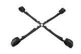 SPORTSHEETS Velvet Noir Adjustable Hog Tie & Cuff Set
