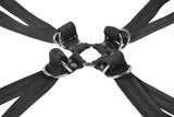 SPORTSHEETS Velvet Noir Adjustable Hog Tie & Cuff Set
