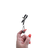 SPORTSHEETS Velvet Noir Tuggable Nipple Clamps
