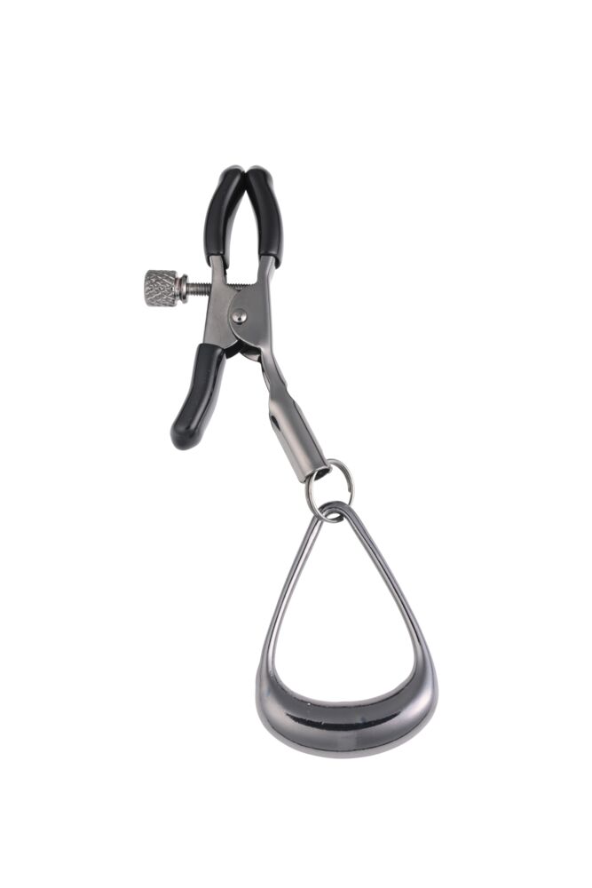 SPORTSHEETS Velvet Noir Tuggable Nipple Clamps
