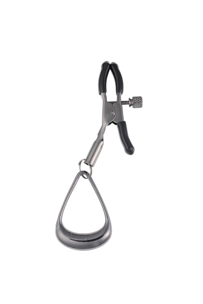 SPORTSHEETS Velvet Noir Tuggable Nipple Clamps