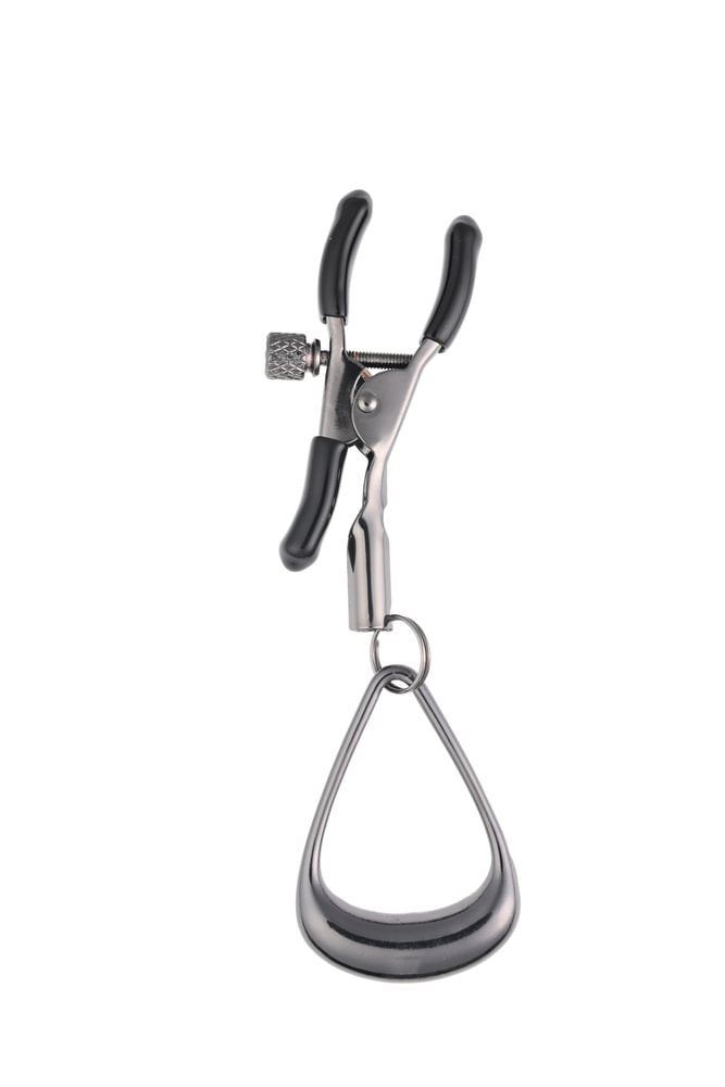 SPORTSHEETS Velvet Noir Tuggable Nipple Clamps