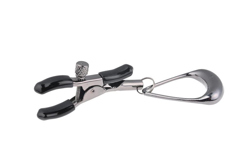 SPORTSHEETS Velvet Noir Tuggable Nipple Clamps