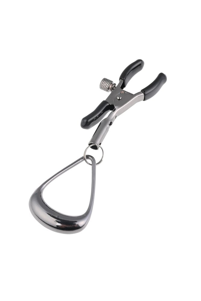 SPORTSHEETS Velvet Noir Tuggable Nipple Clamps