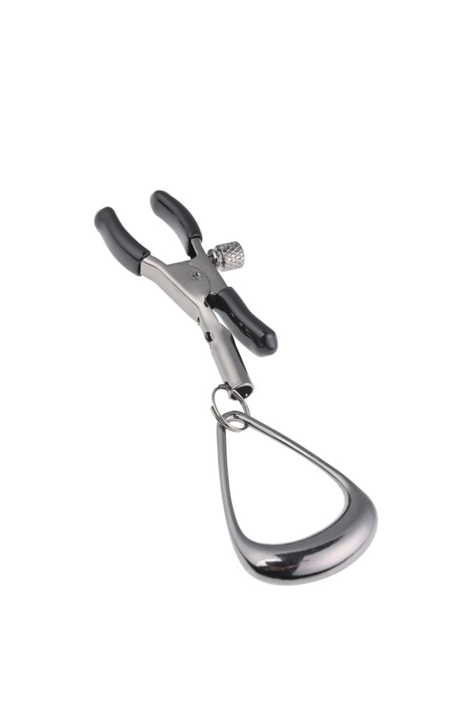 SPORTSHEETS Velvet Noir Tuggable Nipple Clamps
