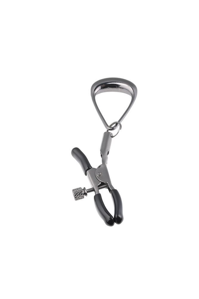 SPORTSHEETS Velvet Noir Tuggable Nipple Clamps