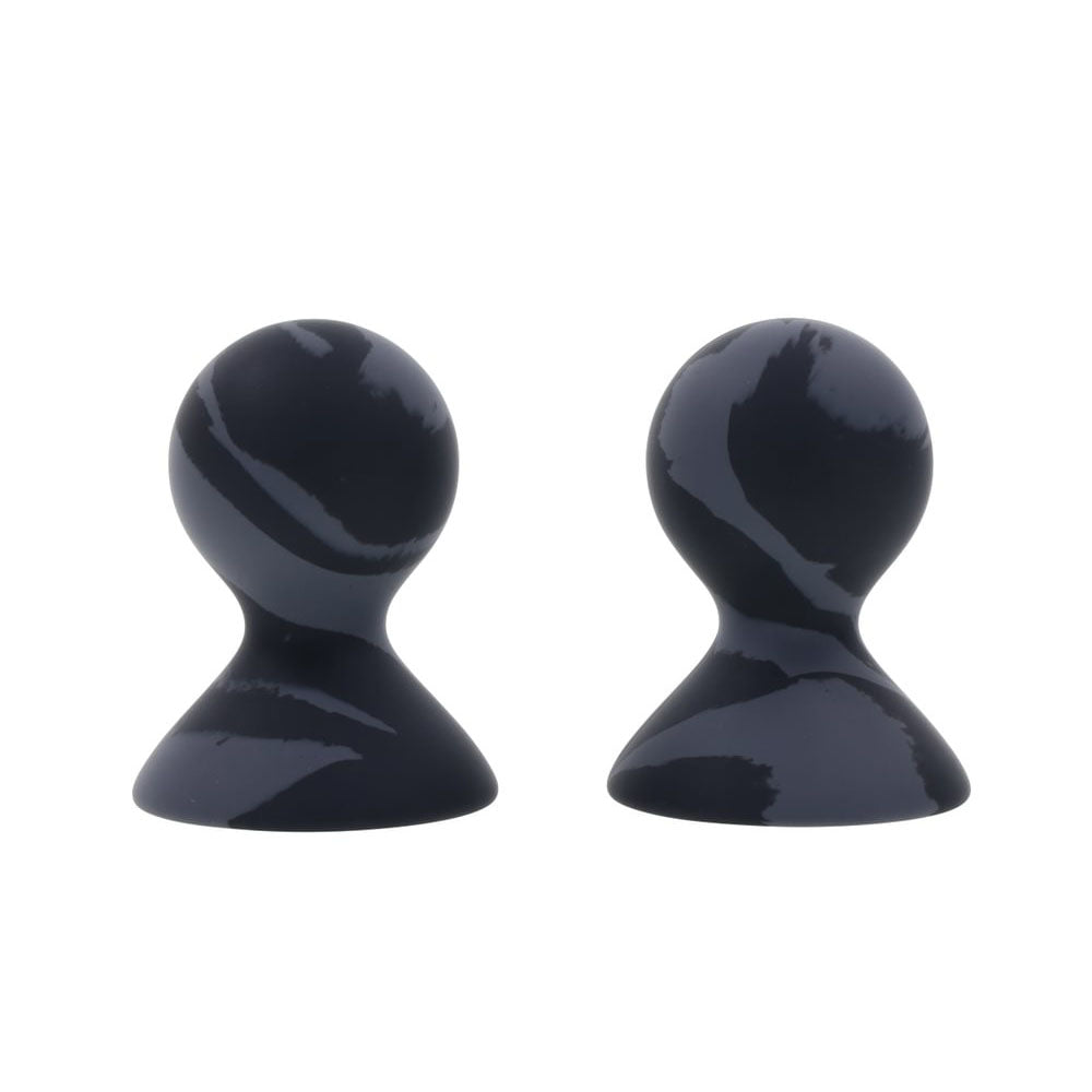SPORTSHEETS Velvet Noir Silicone Nipple Suckers - Set of 2