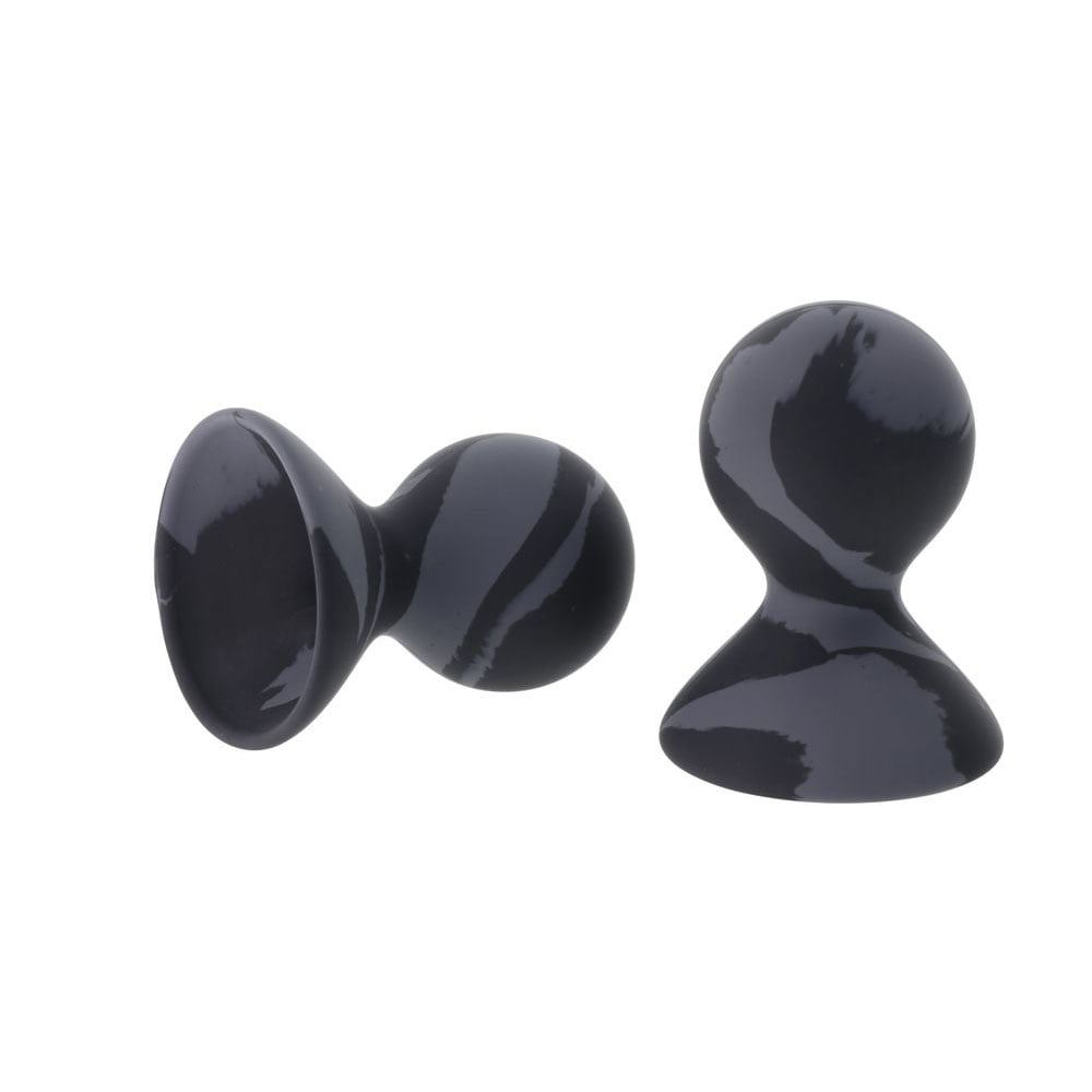 SPORTSHEETS Velvet Noir Silicone Nipple Suckers - Set of 2