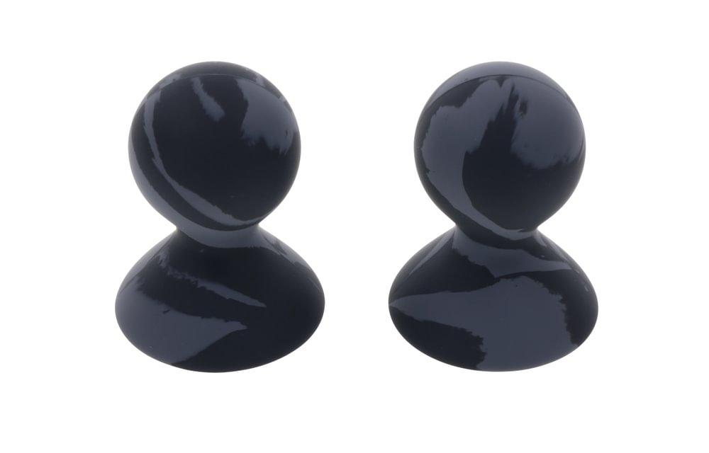 SPORTSHEETS Velvet Noir Silicone Nipple Suckers - Set of 2