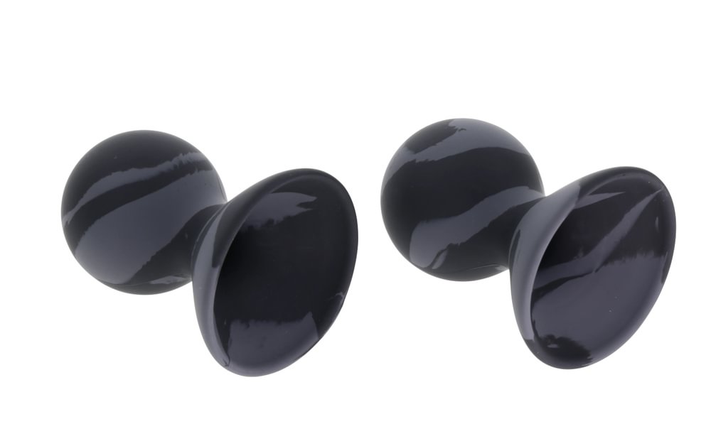 SPORTSHEETS Velvet Noir Silicone Nipple Suckers - Set of 2