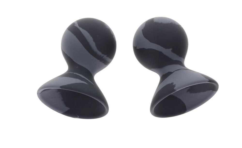 SPORTSHEETS Velvet Noir Silicone Nipple Suckers - Set of 2