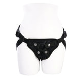 SPORTSHEETS Velvet Noir Strap On - Adjustable Harness